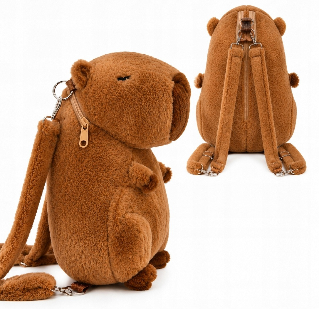 Capybara Plush Backpack