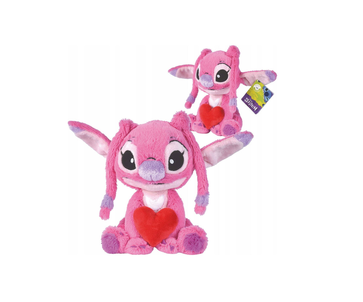 Stitch Angel with a red heart 25cm
