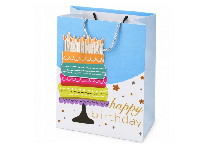 Happy Birthday Gift Bag - Cake
