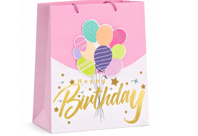 Happy Birthday Gift Bag - Balloons