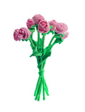 Plüschrosen-Strauß in Pink (7 Stück)