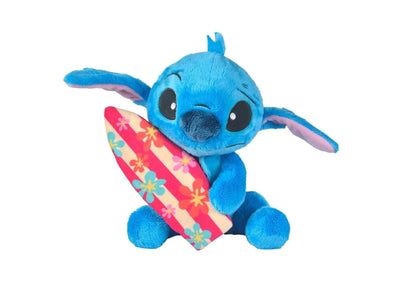 Stitch mit einem Surfbrett