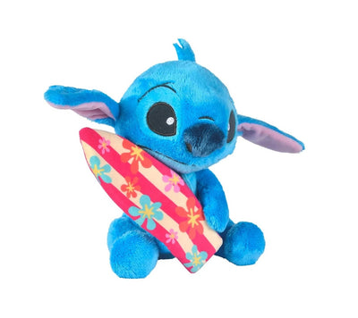 Stitch mit einem Surfbrett
