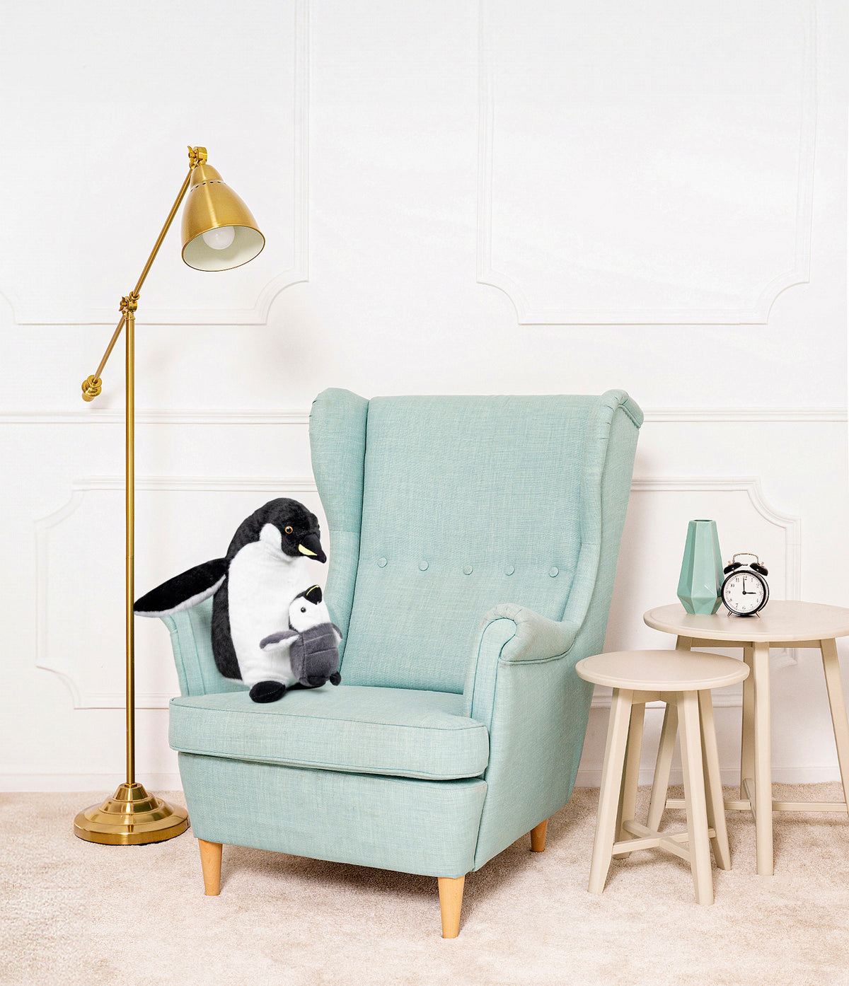 Penguin with a child