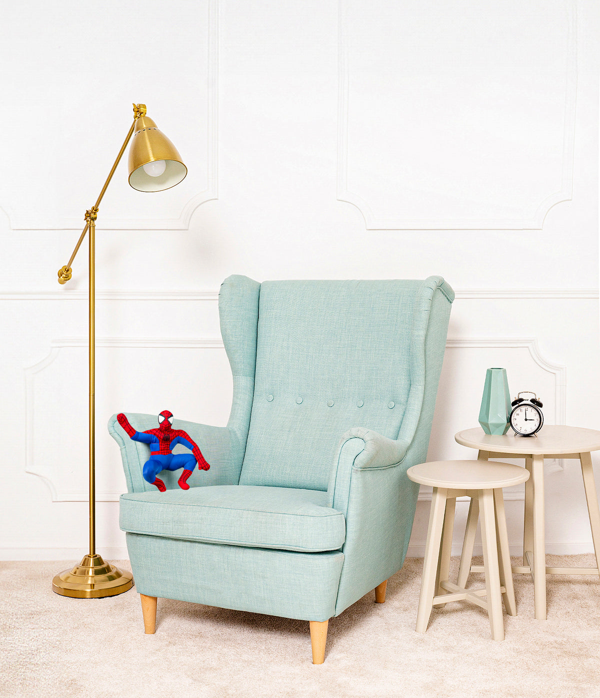 Spider-Man sitting